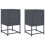 VidaXL vidaXL Bedside Cabinets Nightstand Bed Table Side Table 2 pcs Anthracite Steel 2