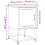 VidaXL vidaXL Bedside Cabinets Nightstand Bed Table Side Table 2 pcs Anthracite Steel 4