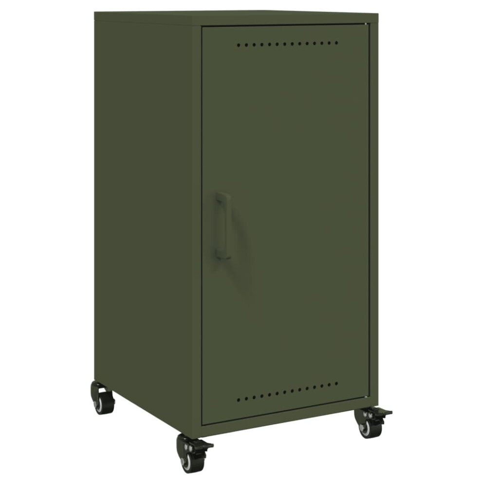 vidaXL Sideboard Cupboard Side Cabinet Highboard Olive Green Cold-rolled Steel