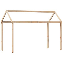 vidaXL Dach für Kinderbett 217x85,5x154 cm Massivholz Kiefer