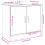 VidaXL vidaXL Sink Cabinet Vanity Unit Storage Unit Cupboard White Engineered Wood 11