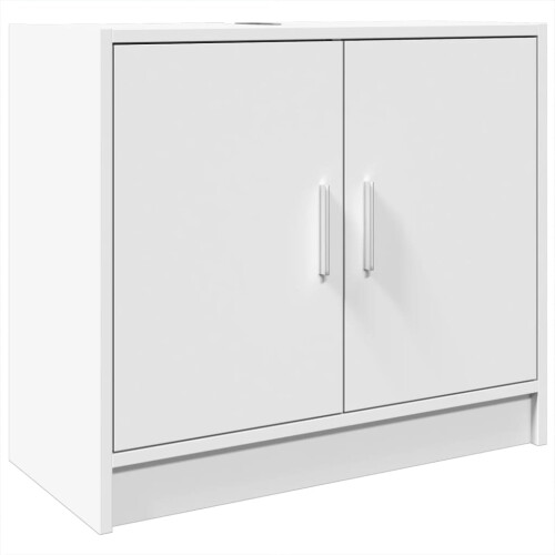 VidaXL vidaXL Sink Cabinet Vanity Unit Storage Unit Cupboard White Engineered Wood 1
