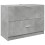 VidaXL vidaXL Sink Cabinet Vanity Unit Storage Cupboard Concrete Grey Engineered Wood 2