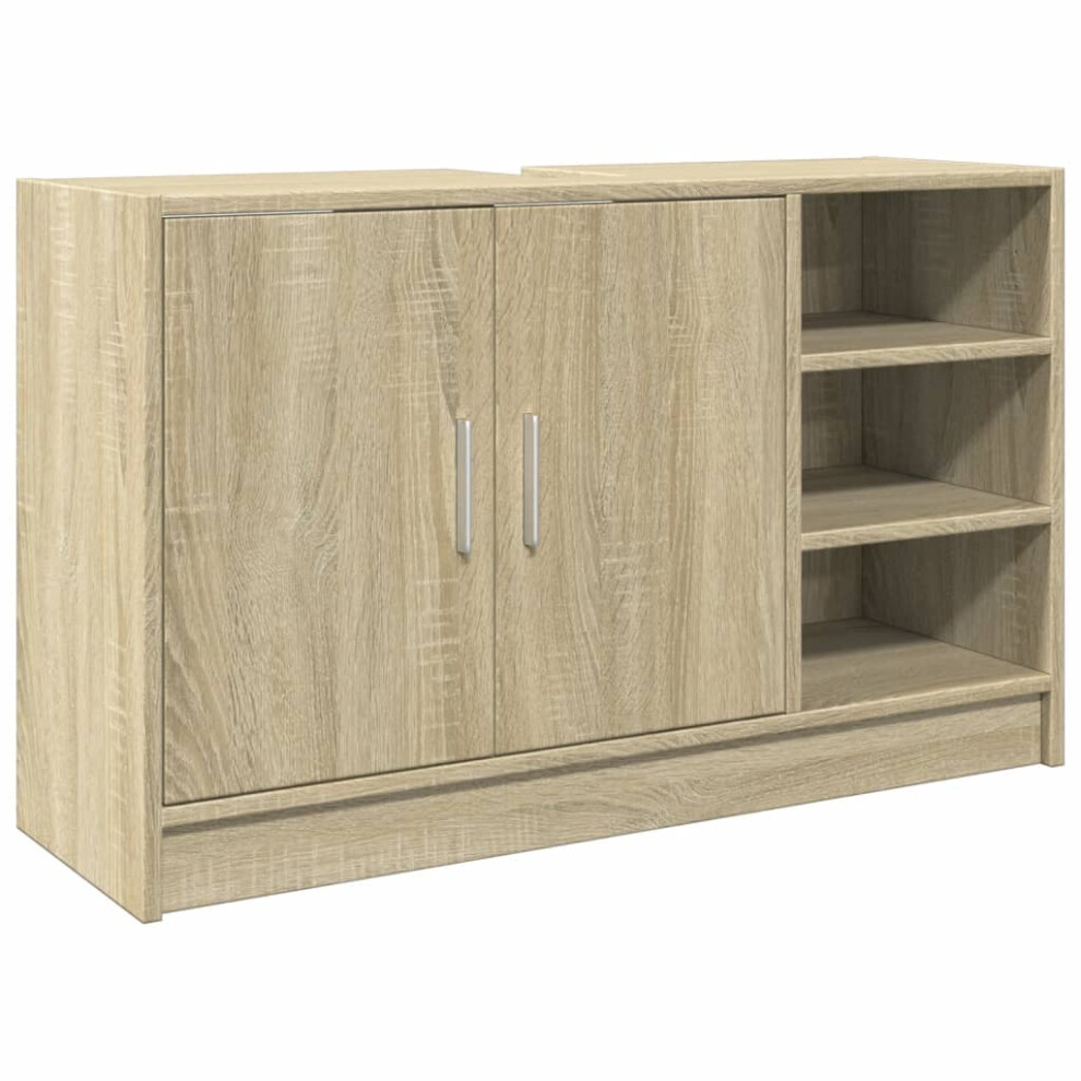 vidaXL Sink Cabinet Vanity Unit Storage Cupboard Sonoma Oak Engineered Wood