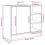 VidaXL vidaXL Sink Cabinet Vanity Unit Storage Cupboard Concrete Grey Engineered Wood 4