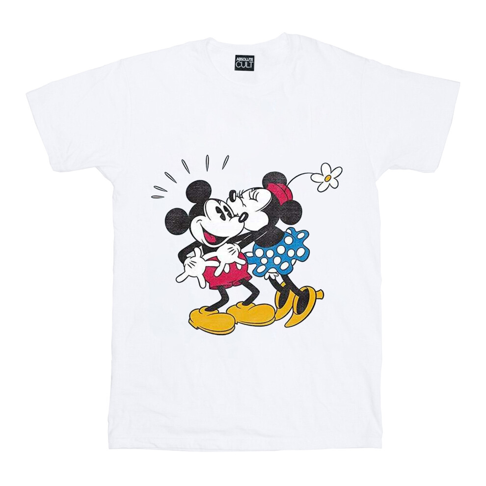 Mickey Mouse Mickey And Minnie Kiss T-Shirt