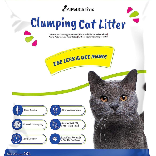 AllPetSolutions Low Dust Clumping Bentonite Cat Litter 20L