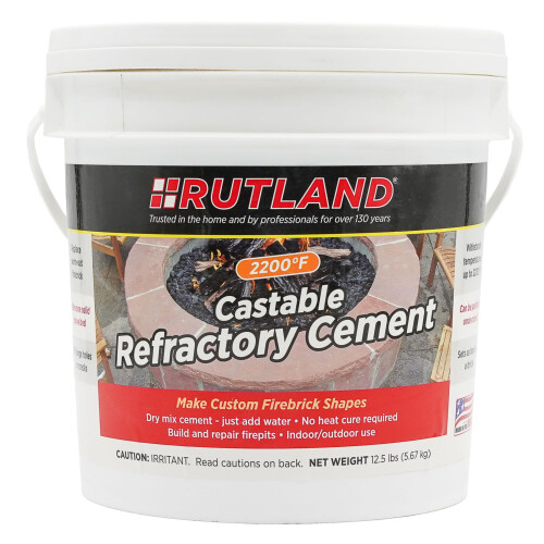 Rutland Castable Refractory Cement - 12.5 lb Tub (#600)