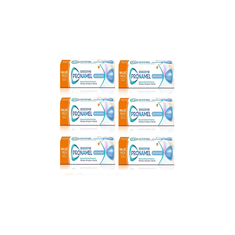 Sensodyne Pronamel Fluoride Toothpaste Strengthens Multi-Action 100ml (x6 Boxes)