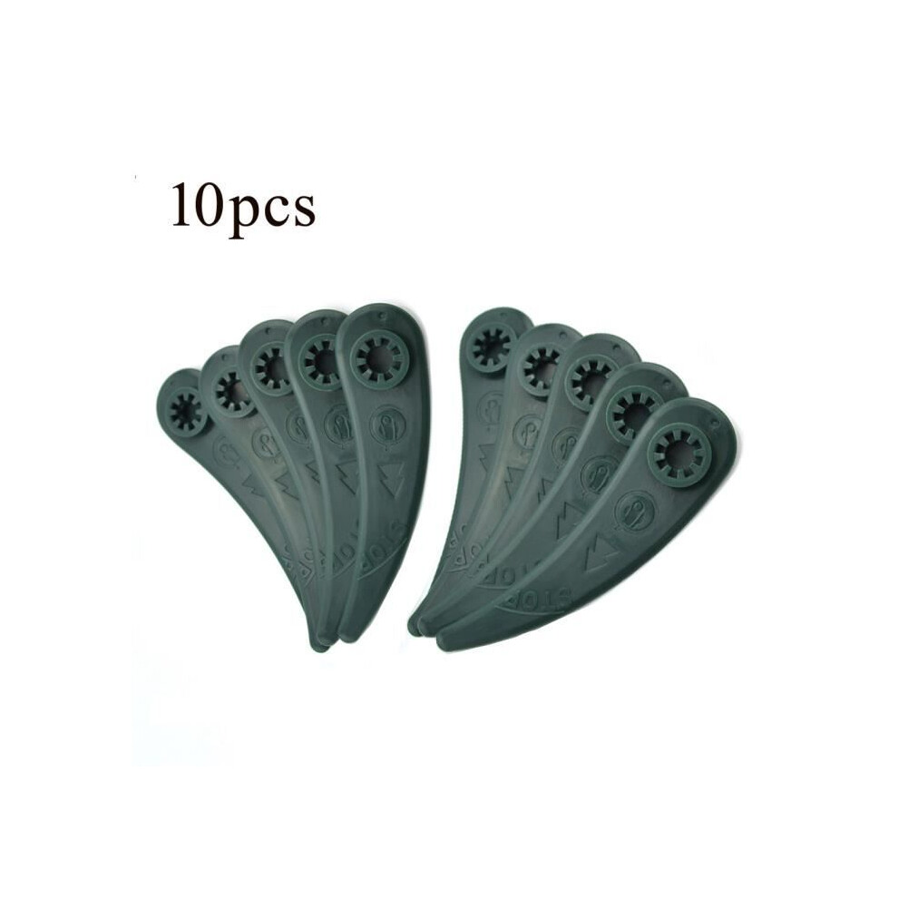 Set of 10 Blades for Bosch Art 23-18 li Trimmers, Green