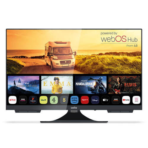 Cello Cello 24″ Smart WebOS Traveller 12-Volt TV with Freeview Play