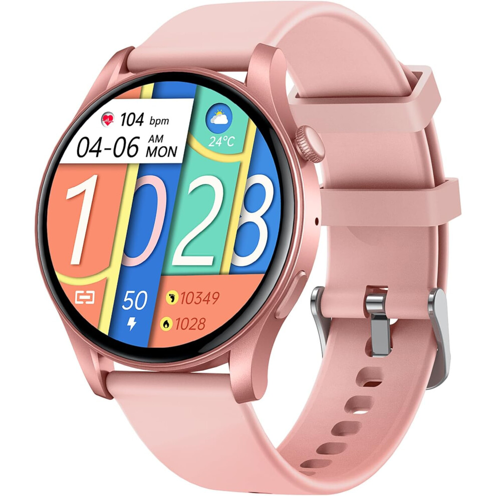 Chronus Chronus 1.43" Amoled Smartwatch With Heart Rate Monitor - Pink 6976919912601