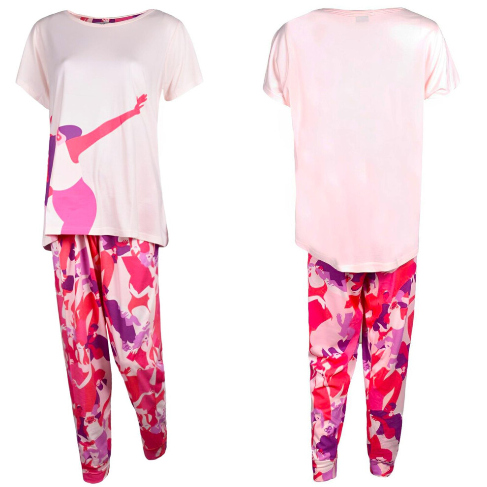 (S) Ladies Pyjama Set Pjs Cotton Womens Nightwear