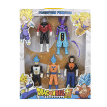 (Set Of E 5pcs) Dragon Ball Z Light Projection Goku Vegeta Movable Doll Model Children's Gifts