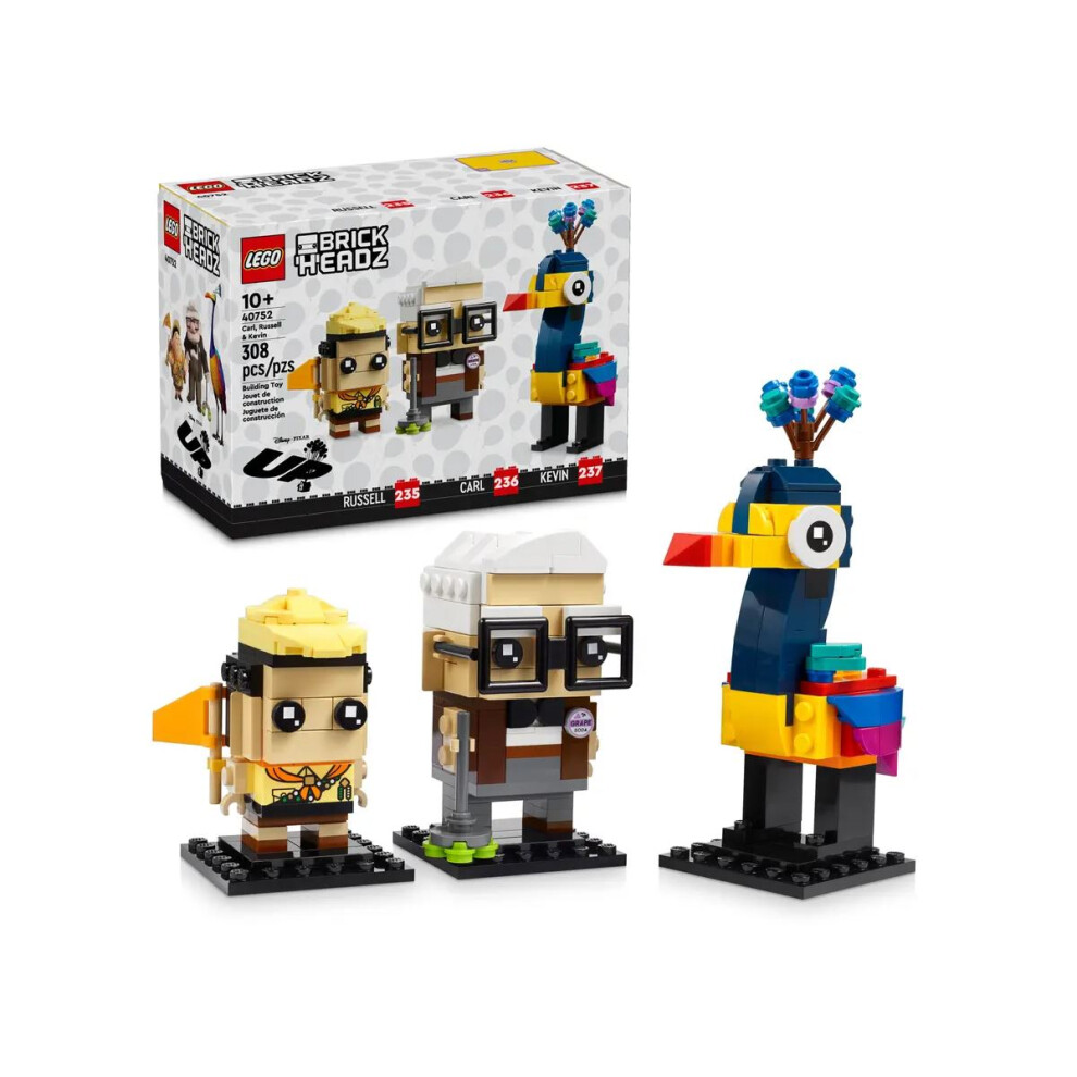 LEGO Brickheadz Disney Up Carl, Russell & Kevin Figures Set 40752