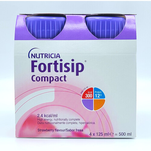 Fortisip Compact Strawberry 125ml Pack of 4 - REF: FOR021 2