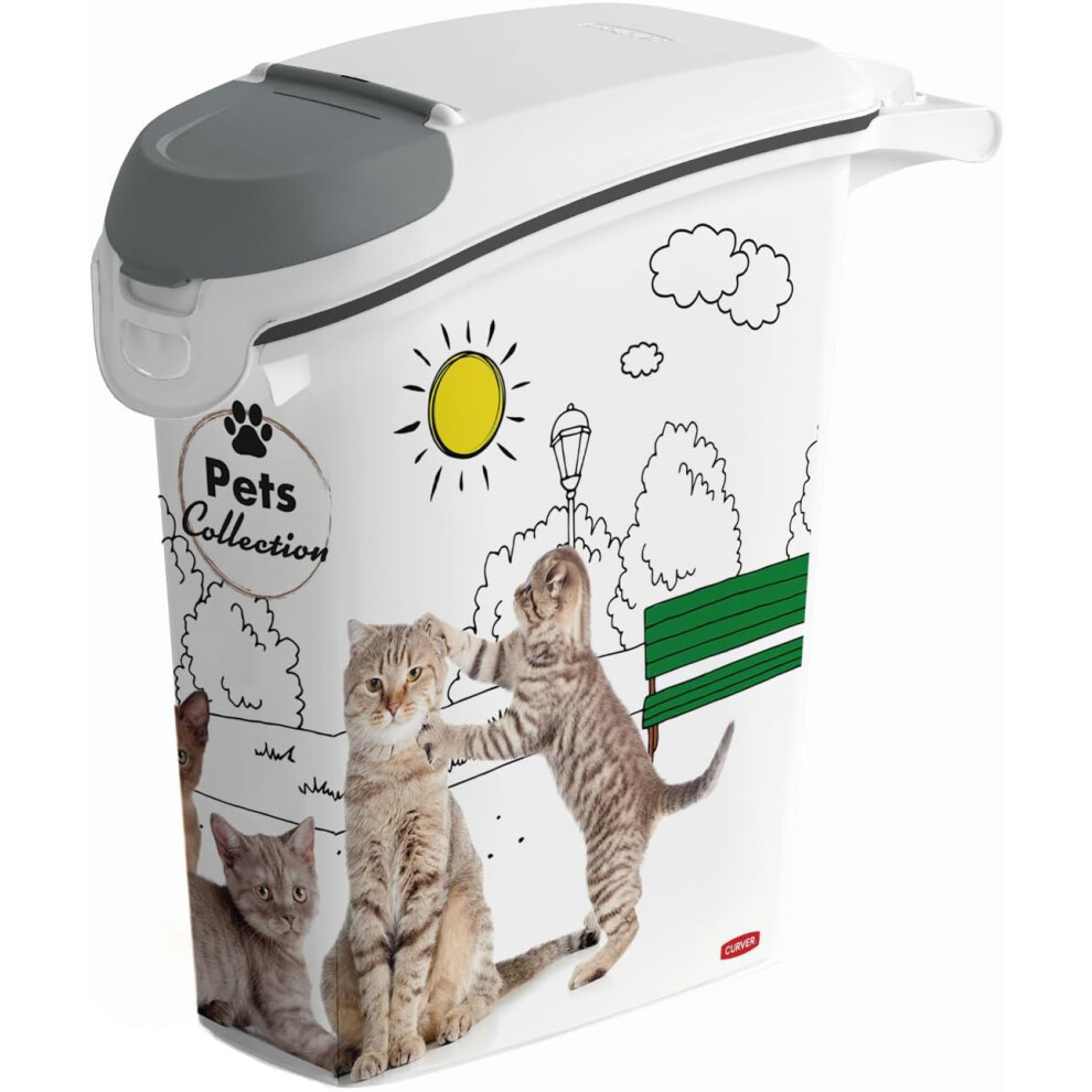 PetLife 10 kg Pet Litter Box Container with Lid 23 x 50 x 49 cm