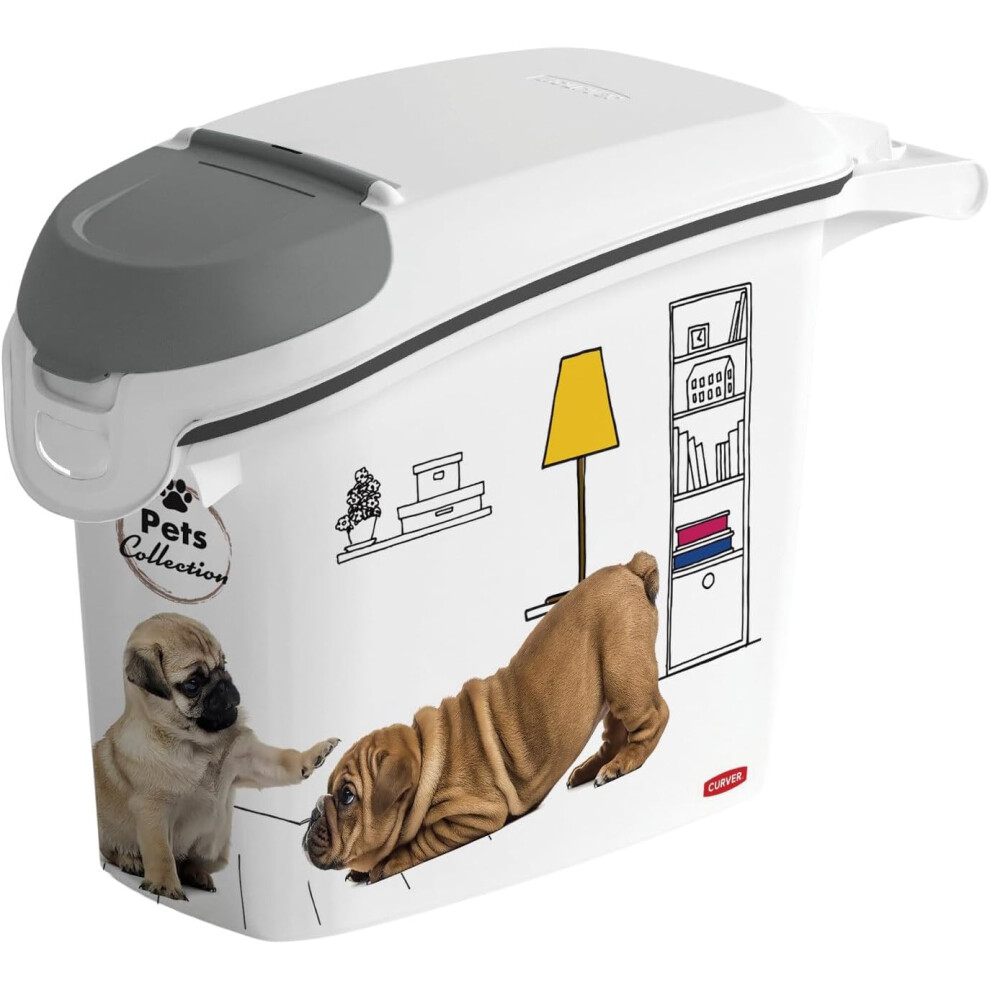 PetLife 6 kg Dog Food Container with Lid 23 x 50 x 36 cm