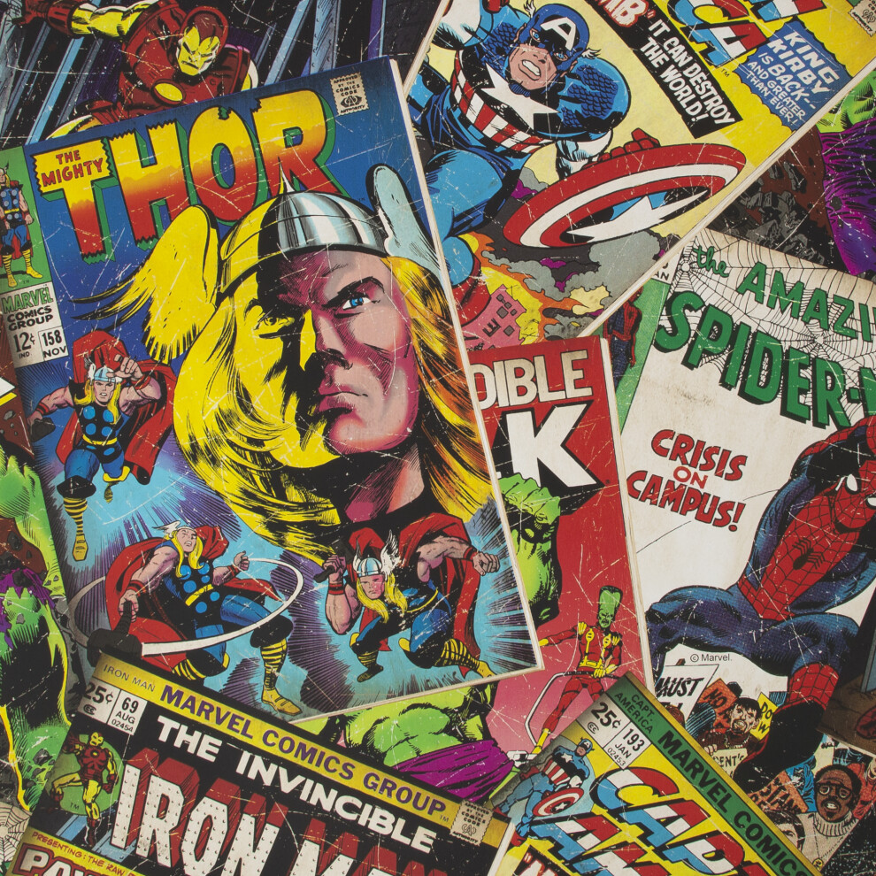 Marvel Cover Story Wallpaper (WAS 17.99)