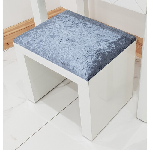 7seas® Manhattan White Glass Stool 2
