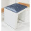 7seas® Manhattan White Glass Stool 4