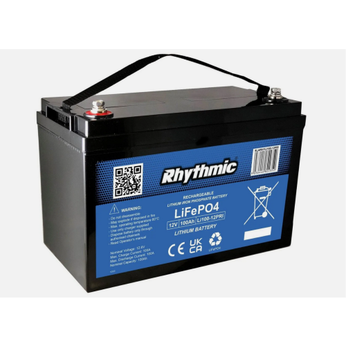 RHYTHMIC LEISURE BATTERY 12V 100Ah LITHIUM CARAVAN BATTERIES