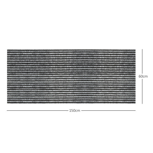 (60cm x 150cm) Non Slip Striped Needlefelt Kitchen Runner Mat 2