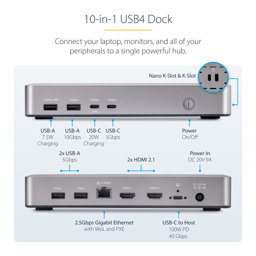 StarTech.com StarTech.com USB4 Docking Sta 2