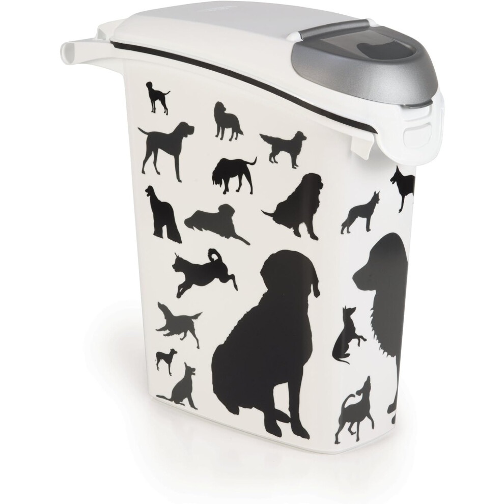 PetLife 23L Dog Food Container with Lid 23 x 49 x 50 cm