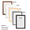 (Black Frame With White Mount, A4 pic ( A3 Frame )) Wooden Effect Photo Frames With White Mount 3