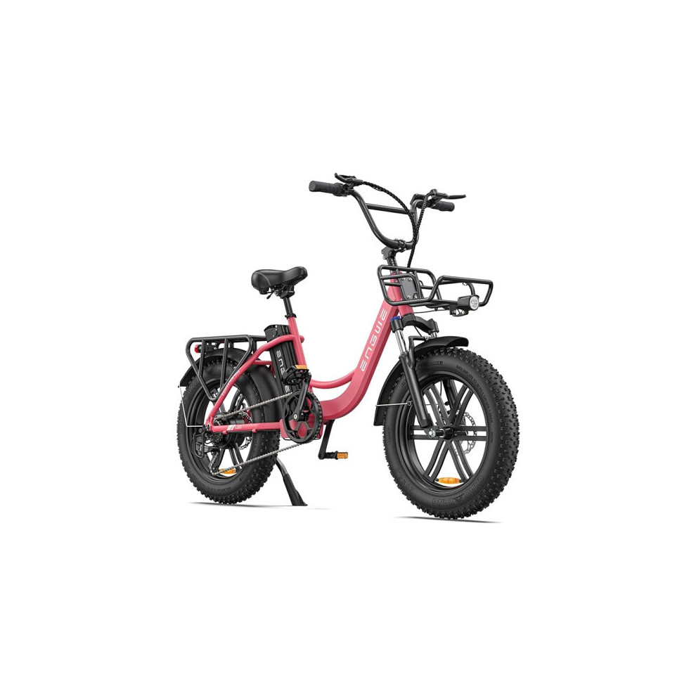 (PINK) ENGWE L20 20*4 Tire E-Bike 48V 13AH, 140KM, 25Km/h