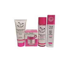 Dizzy Panda Face Cleanser Lotion Brightening Toner Peptide Cream (set)