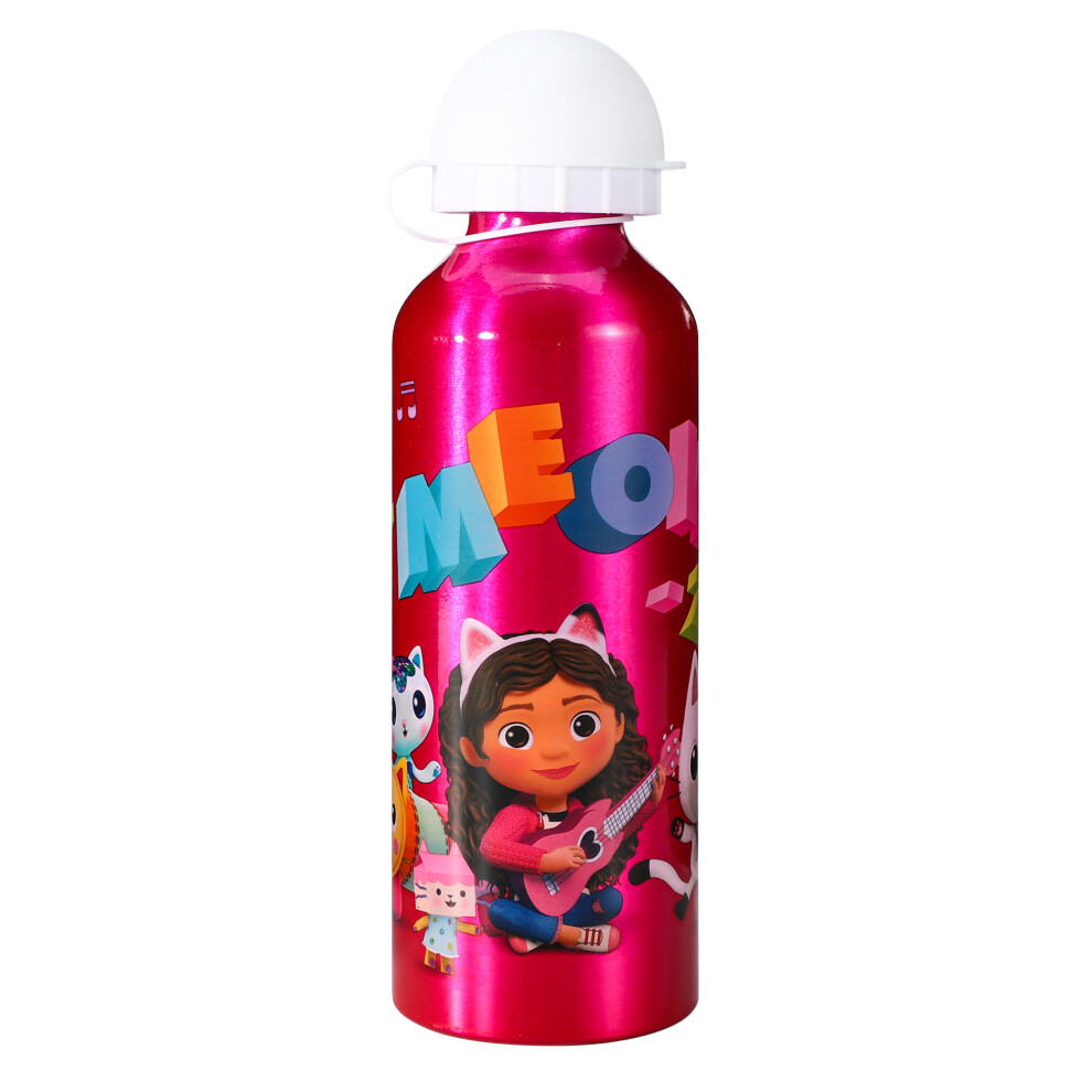 Gabby's Dollhouse Aluminium Bottle Water Drinks Children School Pink