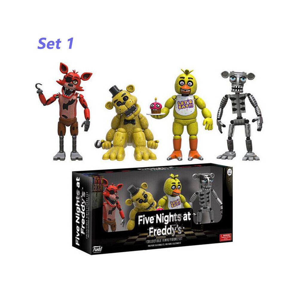 (Set 1) Five Night Action Figure Funko Toy Bear's Harem Game