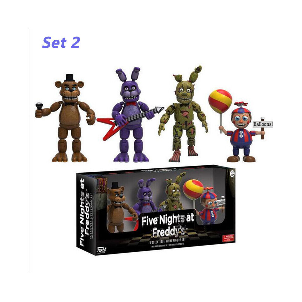 (Set 2) Five Night Action Figure Funko Toy Bear's Harem Game