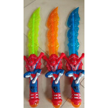 (Spider warrior knife, 1PCS) 8 Style Super Hero Sword Sound Toy With Led Lights Boys Girls Birthday Gift