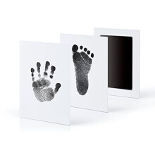 (Black) Pet Dog Cat Footprint Handprint Non-toxic Easy Clean Pad Pet Footprint Baby Hands feet Print Pad Footprint Paw Prints Souvenir