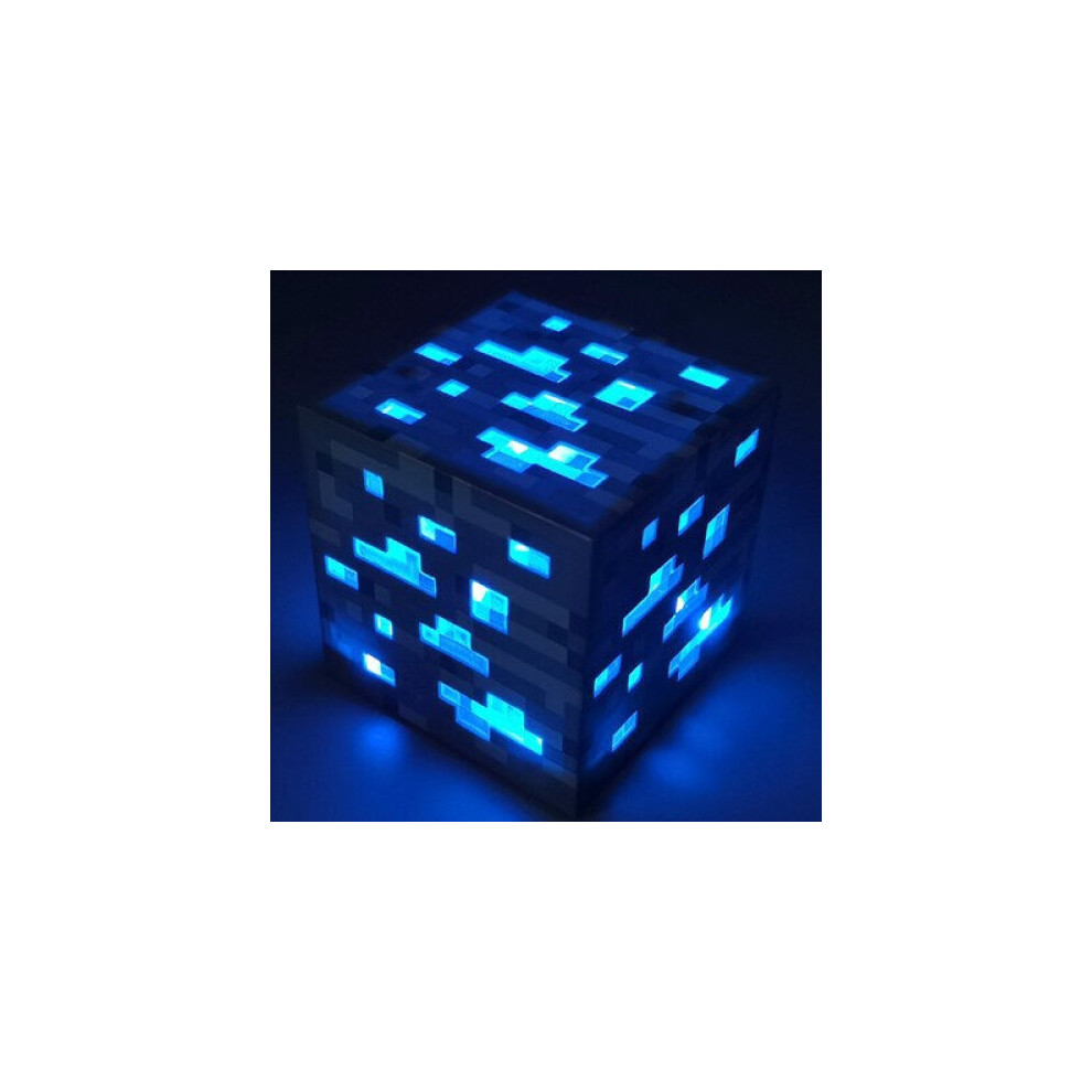 (Blue) Minecraft Rechargeable Miner's Lamp Night Light Toys