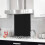 BELOFAY Black Glass Splashback for Kitchen 1