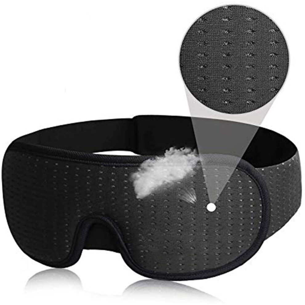 3D Mask for Sleep Eye Mask Lights Blockout Soft Padded Sleeping Fabric Cover Shade Blindfold Eyepatch
