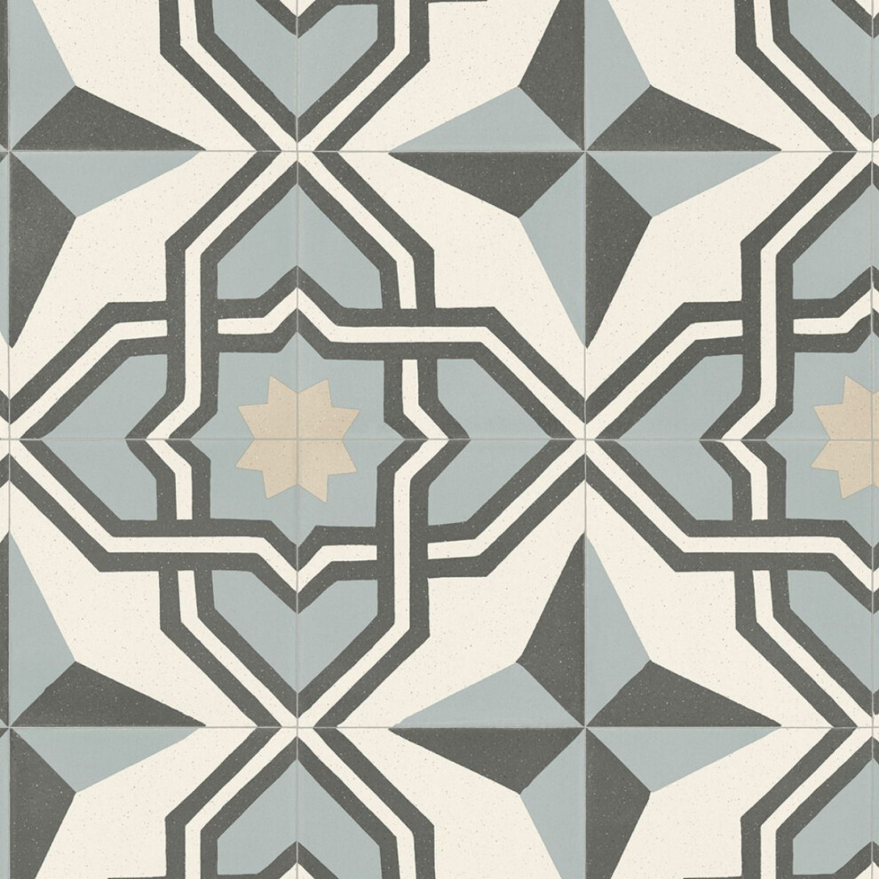 (Cream/Grey, 1m(3'3") X 2m(6'6")-2mÂ²) Designer Effect Anti-Slip Vinyl Flooring For Living Room Dinning Room-image-OPC-PF8TN9C-NEW