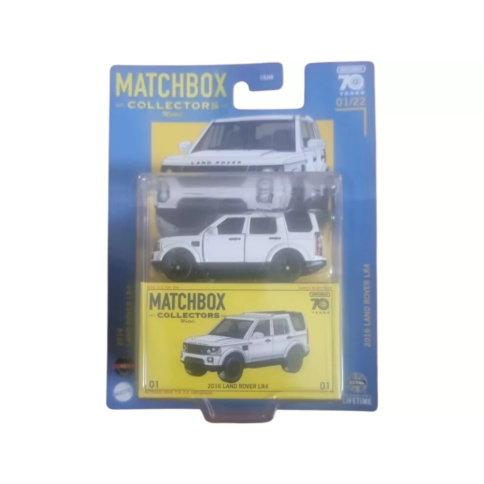 (2016 Land Rover LR4) Matchbox Collectors Die-cast 1:64 Collectors Cars