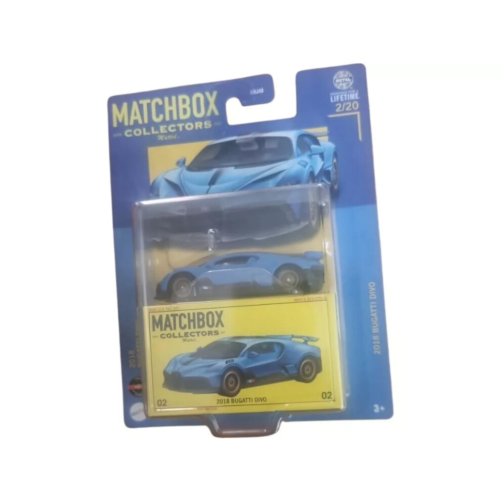 Mattel (2018 Bugatti Divo) Matchbox Collectors Die-Cast 1:64 Collectors Cars