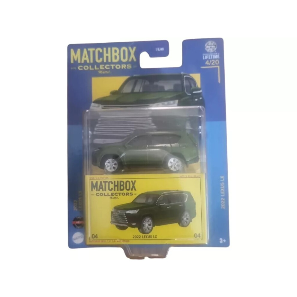 Mattel (2022 Lexus Lx) Matchbox Collectors Die-Cast 1:64 Collectors Cars
