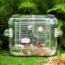 Single Layer Hamster Cage Small Animal Travel Carrier Habitat House