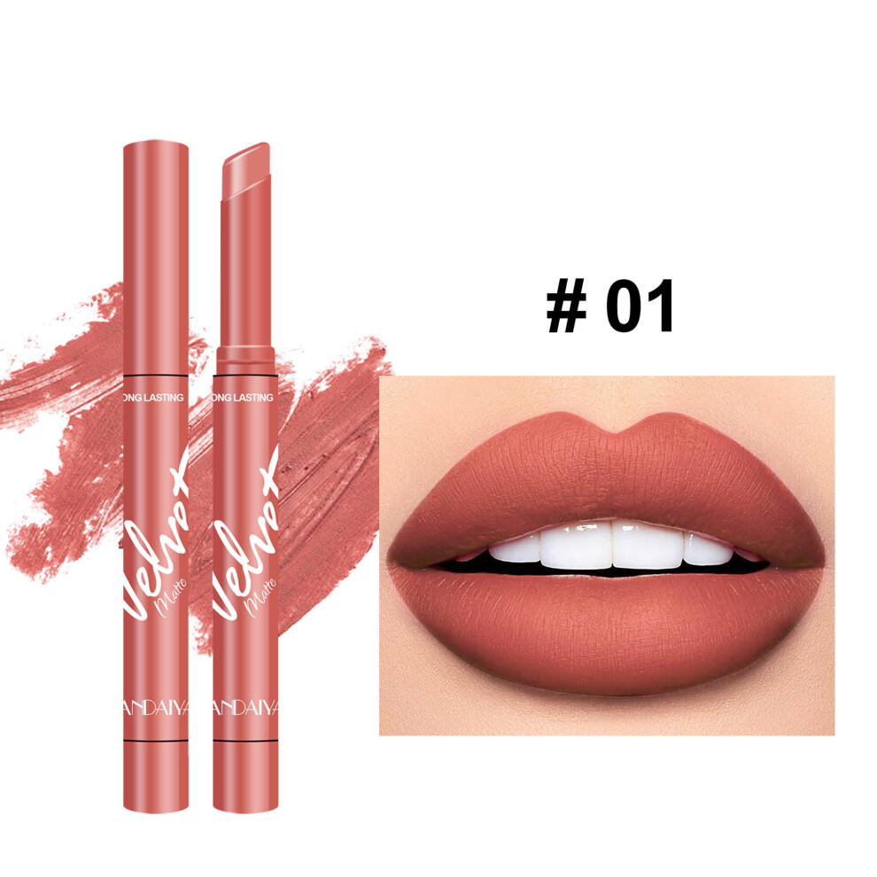 Not,Specified (01) 1Pc Matte Velvet Lipstick Lasting Moisturizing