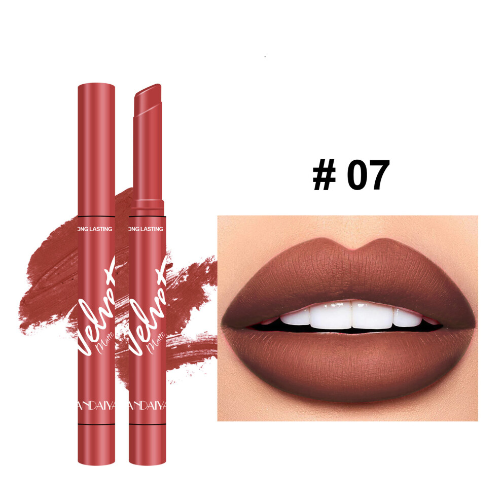 Not,Specified (07) 1Pc Matte Velvet Lipstick Lasting Moisturizing