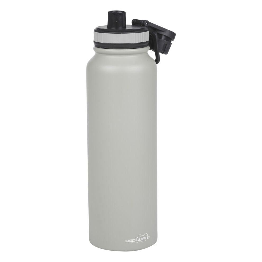 (Taupe) 1L Large Stainless Steel Double Walled Bottle