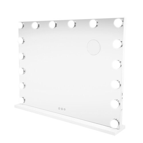 (80cm x 60cm) Light Up Hollywood Mirror LED Vanity Bluetooth