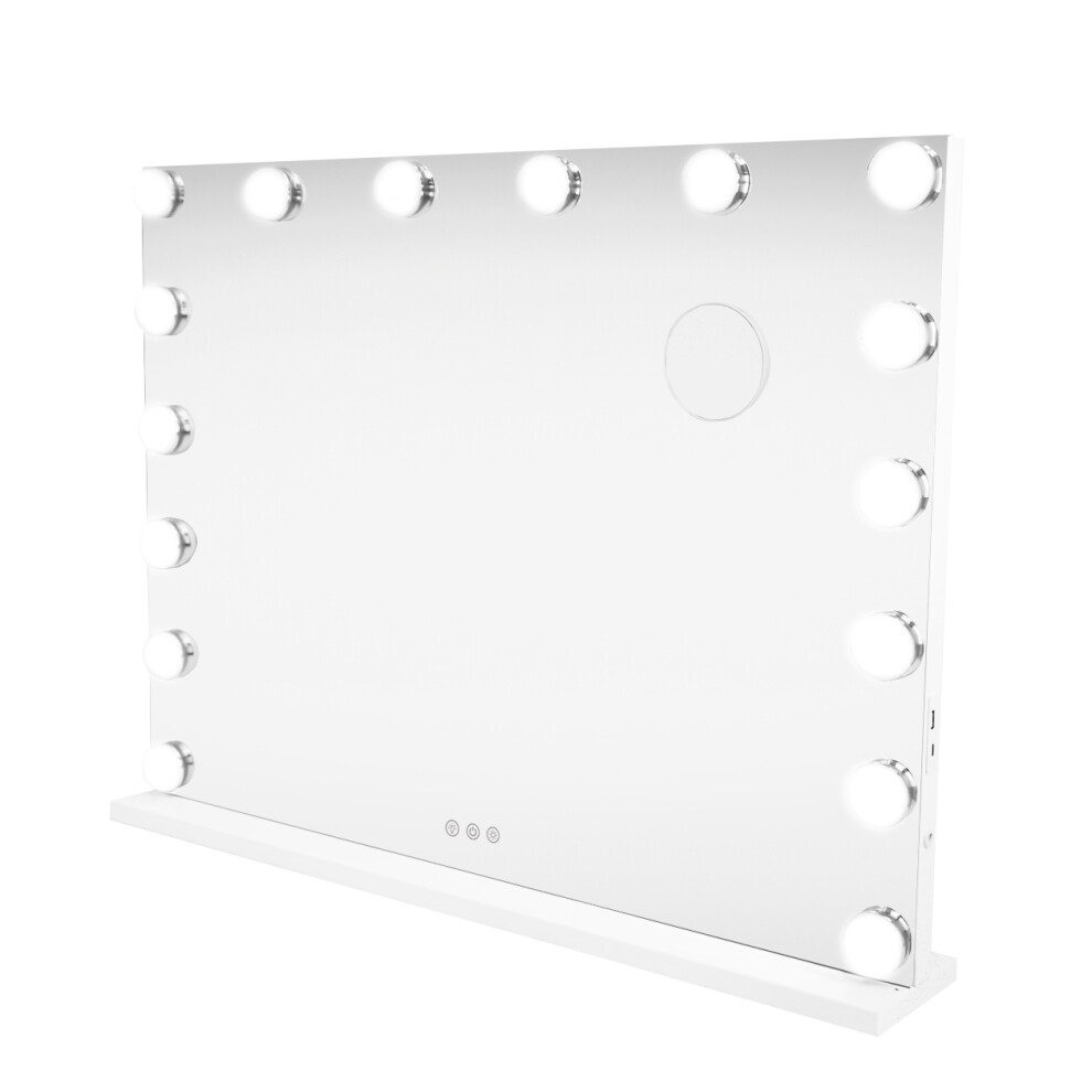 (80cm x 60cm) Light Up Hollywood Mirror LED Vanity Bluetooth